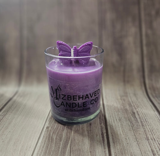 Midnight Butterfly Candle