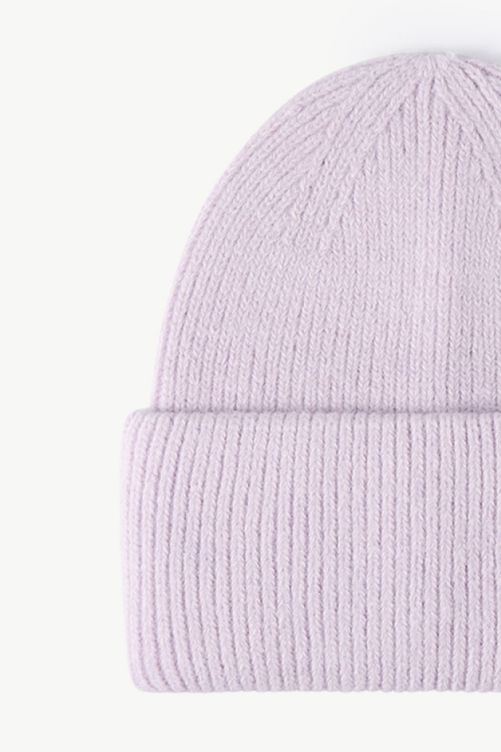 M Rib-Knit Cuff Beanie