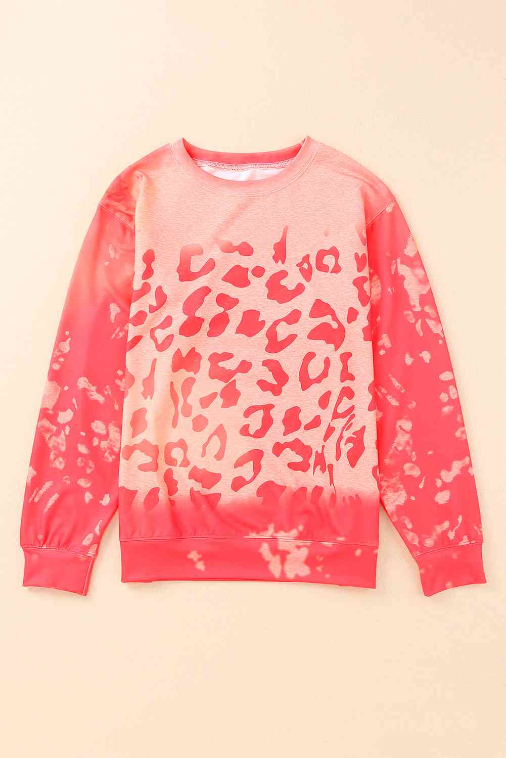 Printed Round Neck Dropped Shoulder Sweatshirt