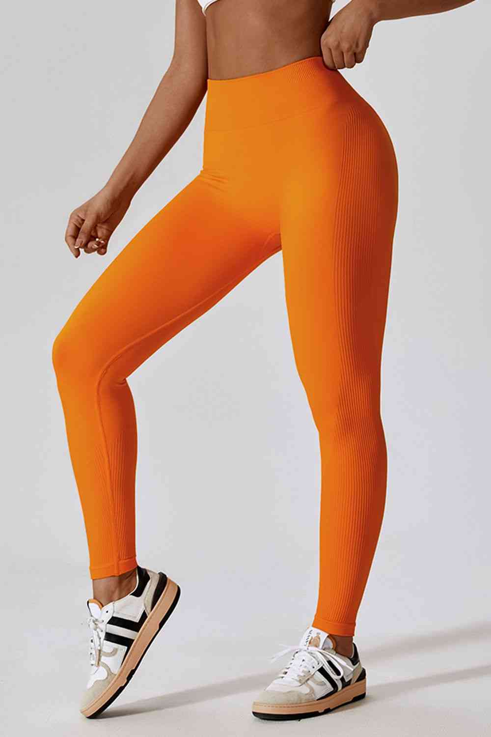 Wide Waistband Slim Fit Long Sports Leggings