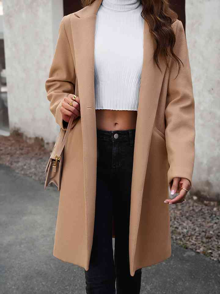 Pocketed Long Sleeve Jacket