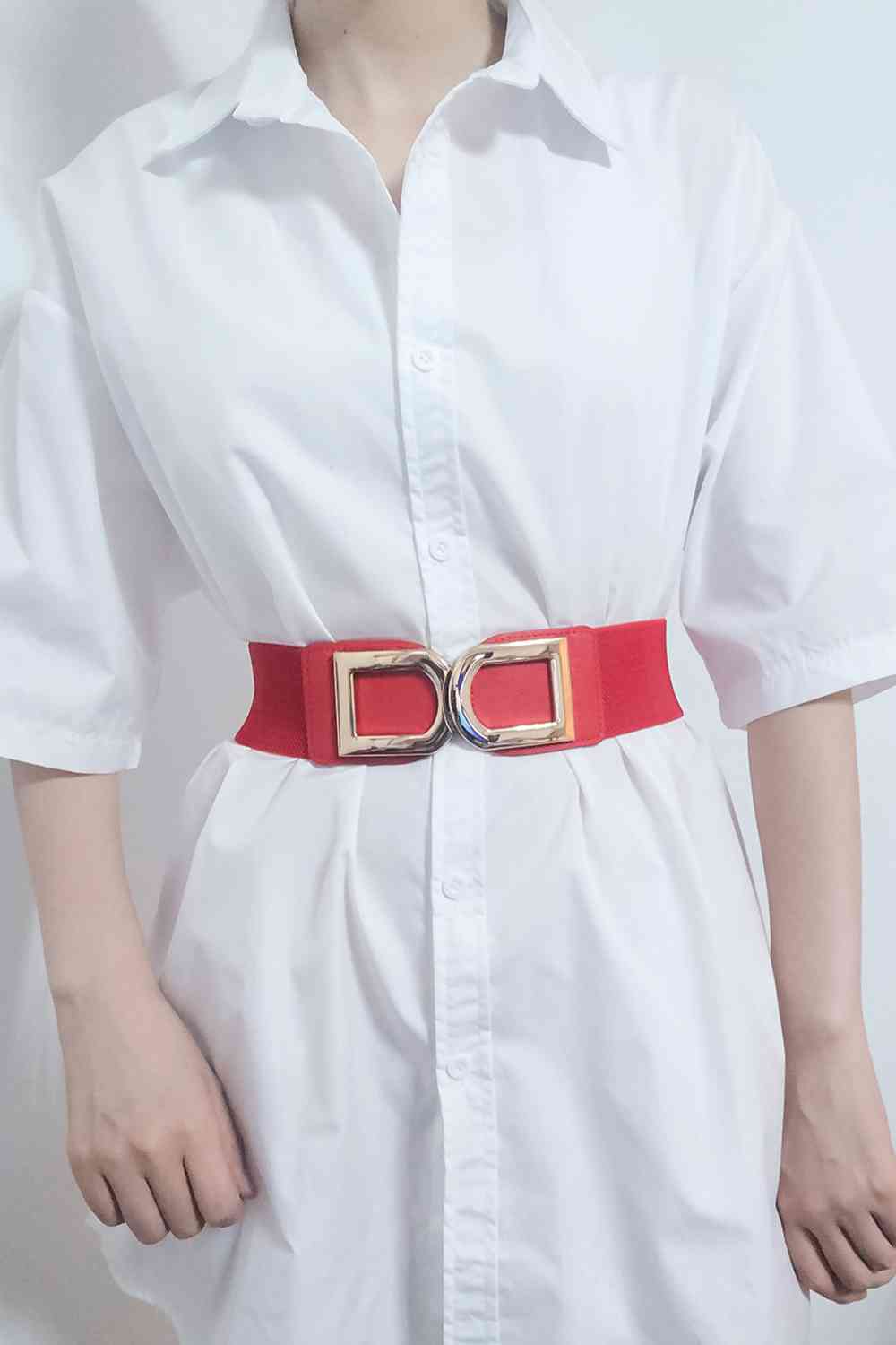 Double D Buckle PU Belt