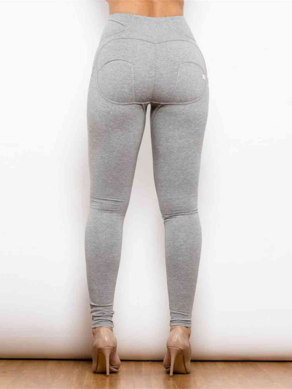 Full Size Zip Detail High Waist Leggings