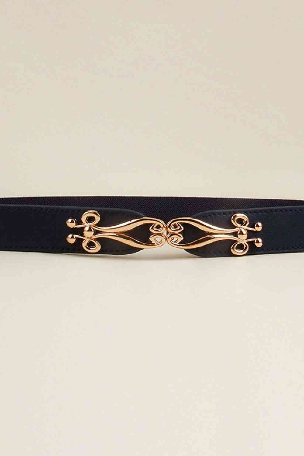 Alloy Buckle Elastic Belt