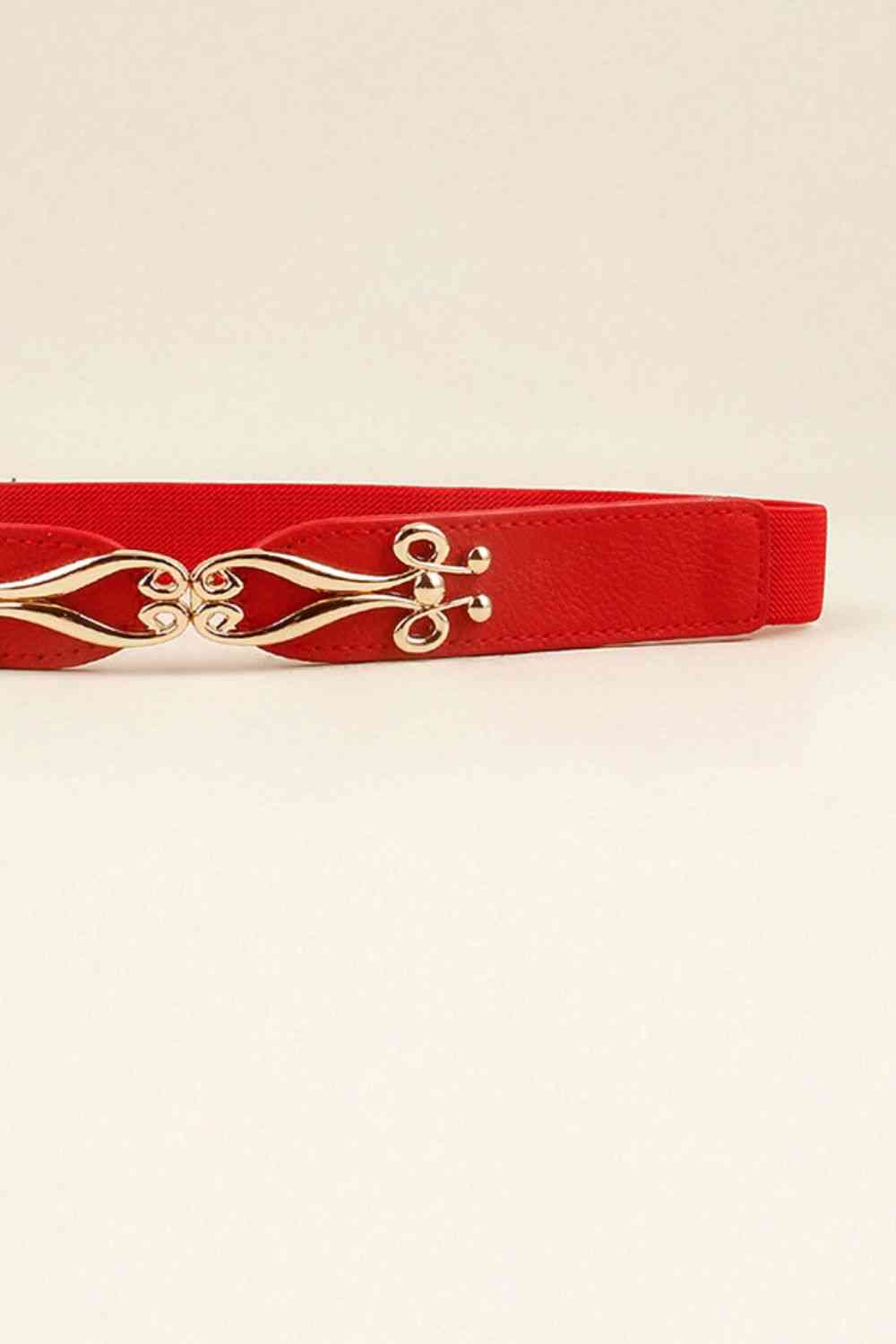 Alloy Buckle Elastic Belt