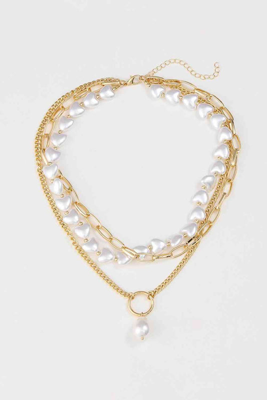 Three-Layered Pearl Necklace